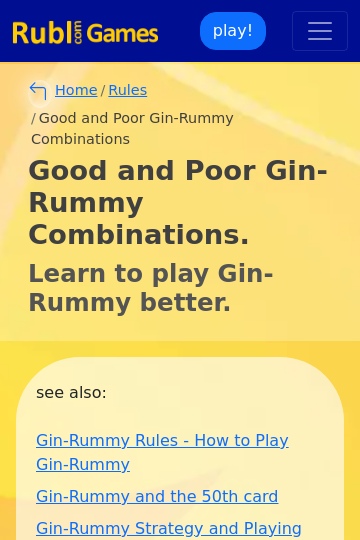 gin rummy rules checking