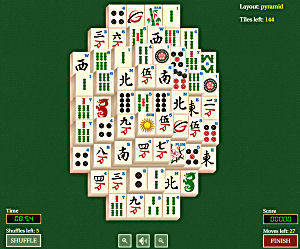 Mahjong Solitaire: Triangle - Play Free Online Game