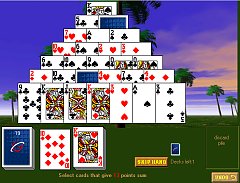 play free online pyramid solitaire - aarp games